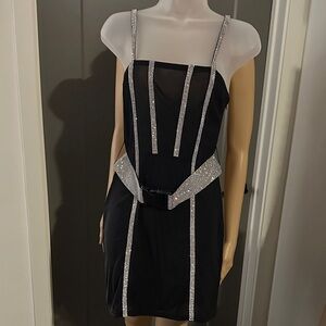 Poster Girl Rhinestone Crystal Dress